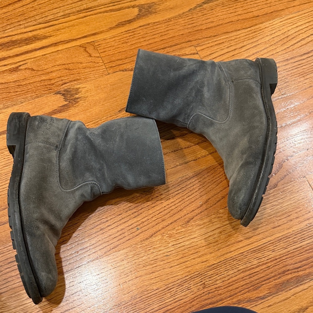 Gucci Men's Charcoal Suede Boots